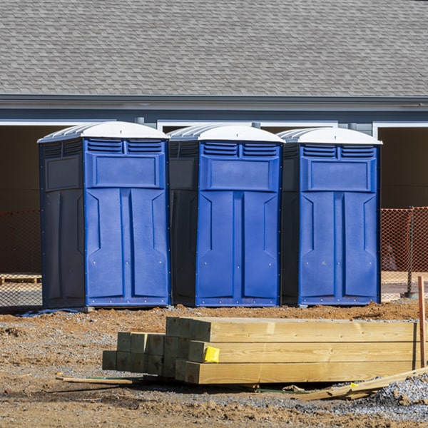 is there a specific order in which to place multiple portable toilets in Charlton